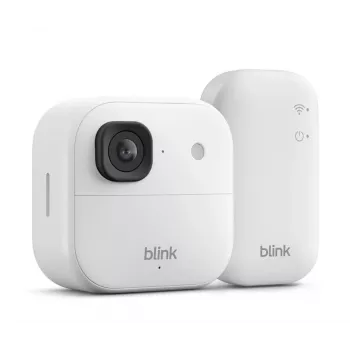 Amazon Blink Outdoor 2K+ trådløst overvågningskamera, hvid (B0F95XWPJ2)