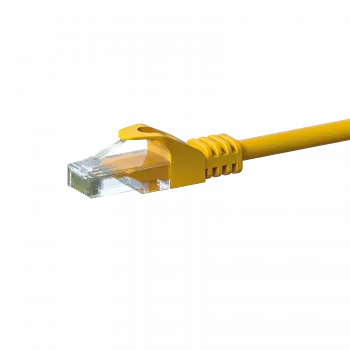 DSIT CAT 6 U/UTP Network Patch Cable, 10 m, Yellow, CCA, RJ45, 1 Gbps