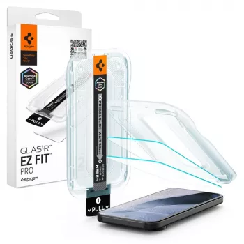 Spigen Glas.tR EZ Fit Pro AC 2-pak hærdet glas-skærmbeskyttelse til Google Pixel 11 / Pixel 11 Pro - transparent