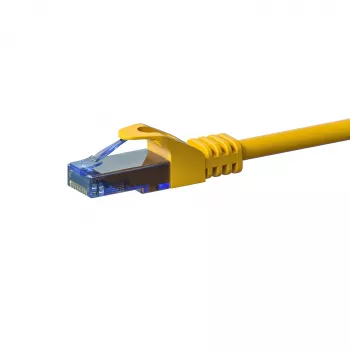 DSIT CAT6a U/UTP 100 % kobber Ethernet-patchkabel, RJ45, 1 m, gul