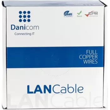 DSIT DANICOM CAT5e UTP solid core netværkskabel 100 m LSZH Dca på rulle