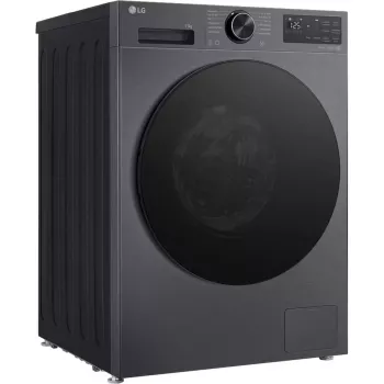 LG F4WX709YB 9 kg frontbetjent vaskemaskine med AI DD™, Steam™, Wi-Fi, grafit