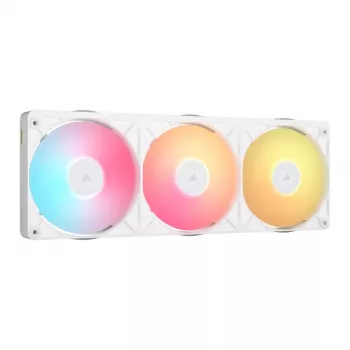 CORSAIR iCUE LINK RX360 II Unified Frame RGB hvid 120mm PWM Blæser Tredobbeltpak