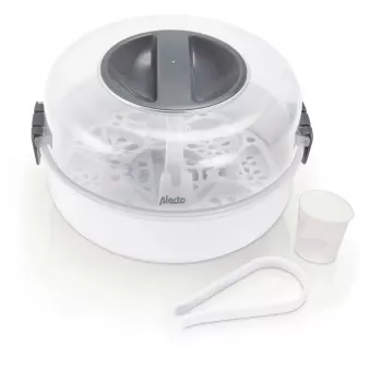 Alecto BW-04 mikrobølgeflaskesterilisator hvid