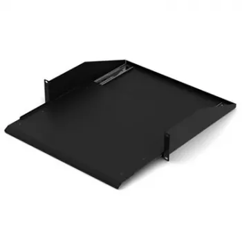 DSIT DS-FHSlide 19 inch udtrækshylde til 600 mm dybe vægskabe, 25 kg belastning, sort