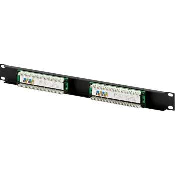 DSIT DS-Patch5-16UTP 19 inch 1U CAT5e UTP 16-port patchpanel, sort