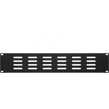 DSIT 19 inch perforeret blindpanel 2U sort (DS-Blind2-perf)