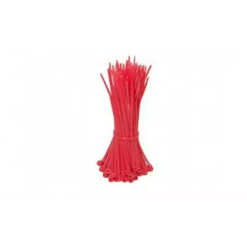 DSIT 200mm Red Nylon Cable Ties - 100 Pack (kb_200mm_rood)