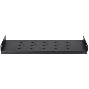 DSIT DS-FH45 fast hylde til 450 mm dybe vægskabe, 1U, sort