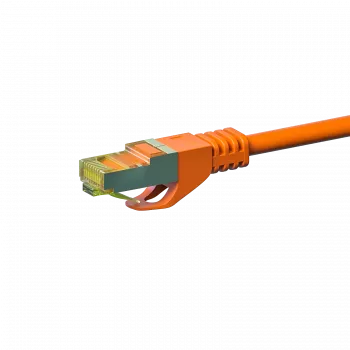 DSIT Cat.7 S/FTP RJ45 Network Cable, 0.25m, Orange
