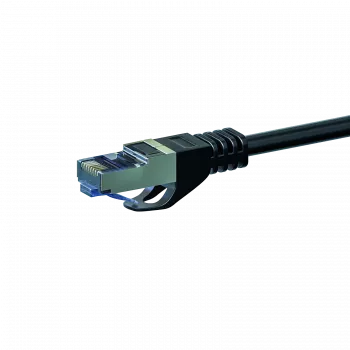 DSIT CAT 6a S/FTP LSOH Network Patch Cable, 0.5 m, Black