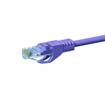 DSIT CAT 5e U/UTP Network Patch Cable, 0.50 m, Violet, CCA, RJ45, Gigabit Ethernet