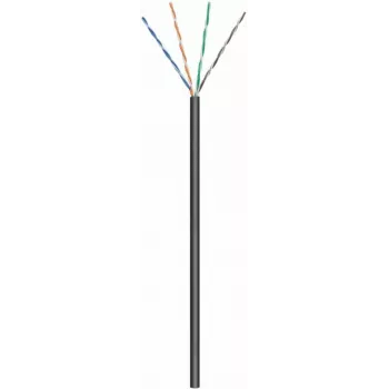 DSIT CAT6 Outdoor Network Cable U/UTP AWG 23/1 Solid Conductor 305 m Black CCA