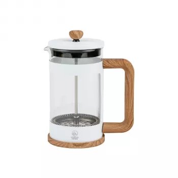 Leopold Vienna Franca French Press kaffe- og tebrygger, 600 ml, hvid