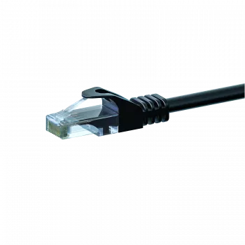 DSIT CAT 6 U/UTP-netværkspatchkabel, 7,5 m, sort, CCA, RJ45, 1 Gbit/s, 250 MHz