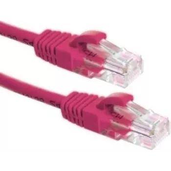 DSIT CAT6a U/UTP 100% kobber netværkskabel, 15 m, pink