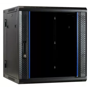 DSIT DS6612-DOUBLE reversibelt vægmonteret serverskab med glasdør, 600 mm bred