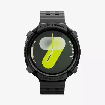 Spigen Rugged Armor case til Samsung Galaxy Watch 8 / 9 (44 mm), mat sort ACS10006