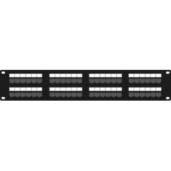 DSIT DS-Patch6-48UTP CAT6 UTP 19 inch 48-port netværks-patchpanel, 1U, sort
