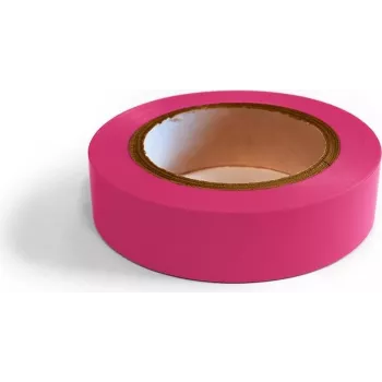 DSIT DC-Tape-Pink PVC-isoleringstape, 19 mm x 10 m, lilla, 600V, flammehæmmende