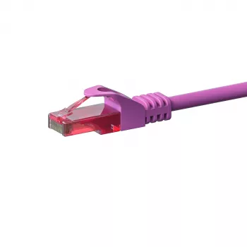 DSIT CAT6-netværkskabel, U/UTP, 50 meter, pink, 100 % kobber (DC-69-500)