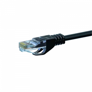 DSIT CAT 6 U/UTP-netværkskabel 0,50 m sort CCA RJ45