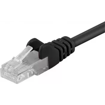 DSIT CAT 5e U/UTP-netværks-patchkabel, 0,25 m, sort, CCA, RJ45, Gigabit Ethernet