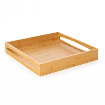 Leopold Vienna Franca serveringsbakke af bambus 35x35 cm kvadratisk natur LV618005