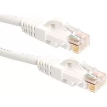 DSIT CAT6a U/UTP 100% kobber ethernet-patchkabel, 3 m, hvid