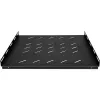 DSIT tunglast-hylde til 1000 mm dybe serverskabe - 1U - 100 kg bæreevne - sort (DS-SFH100)