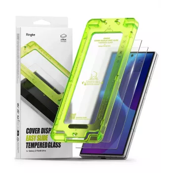 Ringke Cover Display Easy Slide hærdet glas skærmbeskyttelse 2-pak til Samsung Galaxy Z Fold 8 Ultra Clear