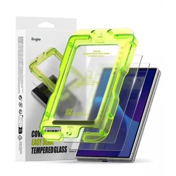 Ringke Cover Display Easy Slide hærdet glas skærmbeskyttelse 2-pak til Samsung Galaxy Z Fold 8 klar