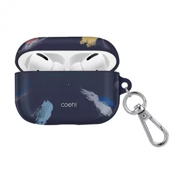 UNIQ Coehl Reverie AirPods Pro-cover - preussisk blå floral beskyttelsescover