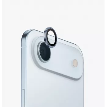 UNIQ Optix aluminium kamerobjektivbeskyttelse til iPhone Air med applikator, blå (Uni001869)