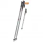 Komperdell Carbon C2 Ultralight skistav til skitouring - sort/orange