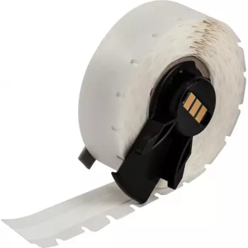 BRADY M6C-375-498 genplacerbart universalvinyl-etiket, hvid, 9,53 mm x 9,14 m