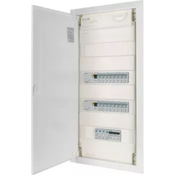EATON KLV-PW-48-1PXL-1SPD-2PXF-16PLI 4-rækket præfabrikeret fordelerplade, 48 moduler, IP30, hvid