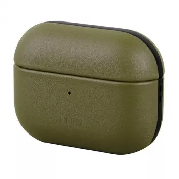 UNIQ Terra ægte lædercover til Apple AirPods Pro – olivengrøn
