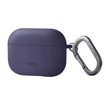 UNIQ Nexo silikonecover med ørebøjler til Apple AirPods Pro 2. generation (2022/2023) - figenlilla