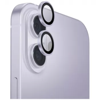 UNIQ Optix aluminium kameraobjektivbeskyttelse til iPhone 17 med applikator lavendel