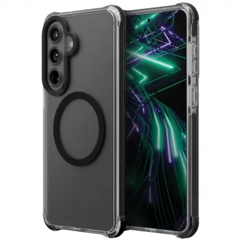 UNIQ Combat cover til Samsung Galaxy S26+ med Magclick-ladefunktion - sort