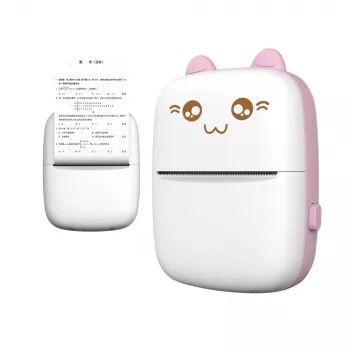 Mini Cat Thermal Printer HURC9 - Pink