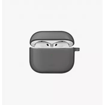 UNIQ Glase etui til Apple AirPods 4 Blank Røg
