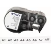 Brady M4C-375-422 selv-laminerende vinyletiketkassette til BMP41/BMP51/BMP53/M511-printere, hvid, 25,4 mm x 6,4 m