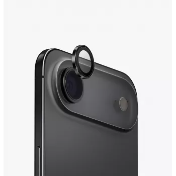 UNIQ Optix Aluminium kameraobjektivbeskyttelse med applikator til Apple iPhone Air, sort