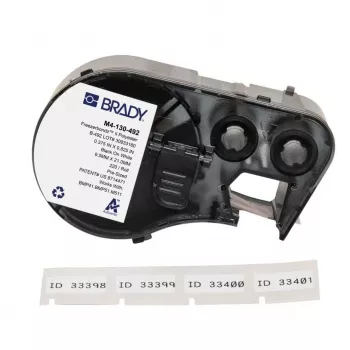 BRADY M4-130-492 R6600 harpiks termotransferbånd til BMP41/BMP51/BMP53/M511, sort, 45,72 mm x 22,86 m