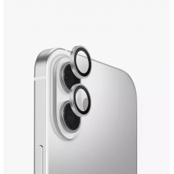 UNIQ Optix aluminium kameralinsebeskyttelse til iPhone 17 med applikator - sølv