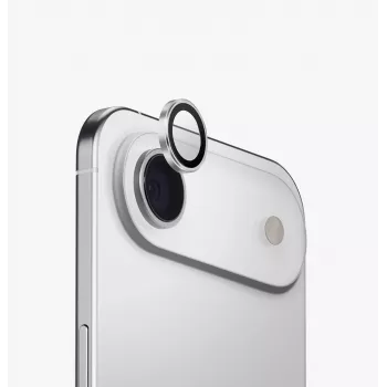 UNIQ Optix Aluminium kameraobjektivbeskyttelse med applikator til Apple iPhone Air, sølv