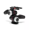 Manfrotto MHXPRO-3WX 3-vejs hoved med forsænkbare håndtag, aluminium, 8 kg bæreevne, hurtigskiftplade 200PL-14, sort