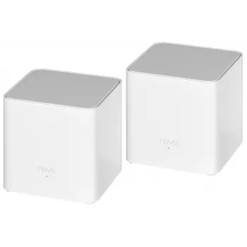 Tenda MX3 (2-pak) AX1500 Whole-Home-Mesh-Wi-Fi-6-system, dualband, 2 Gigabit-porte pr. enhed, hvid